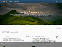 Tablet Screenshot of community.cback.de